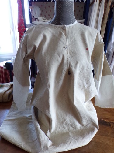 Chemise chanvre monogramme - chanvre,